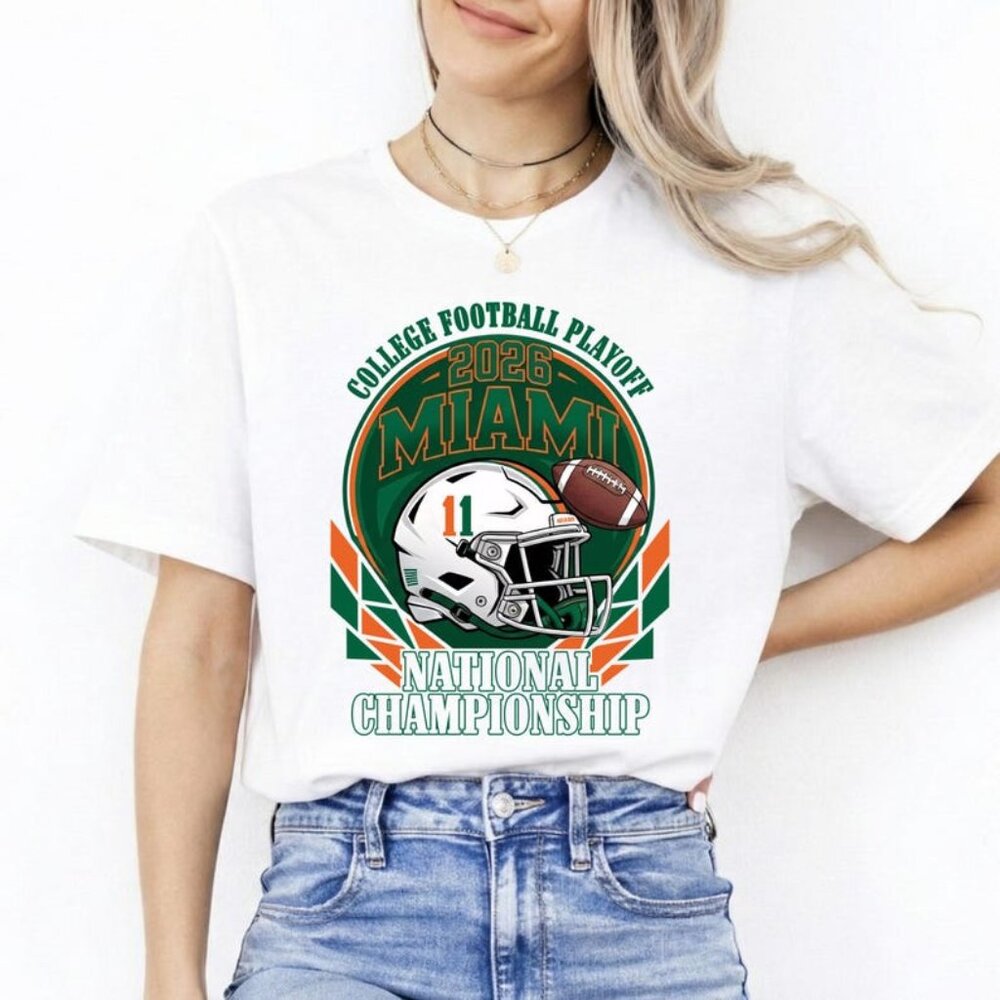 Miami National Champs 2026 Football Shirt, College Football Tee, Fans Gift, Game